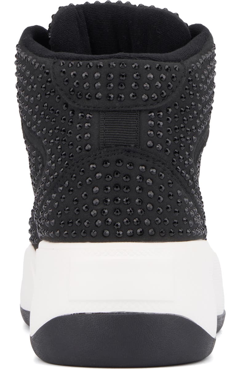 OLIVIA MILLER Lamia Rhinestone Sneaker, Alternate, color, Black