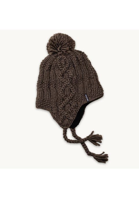 Merino Wool Gianna Earflap Beanie
