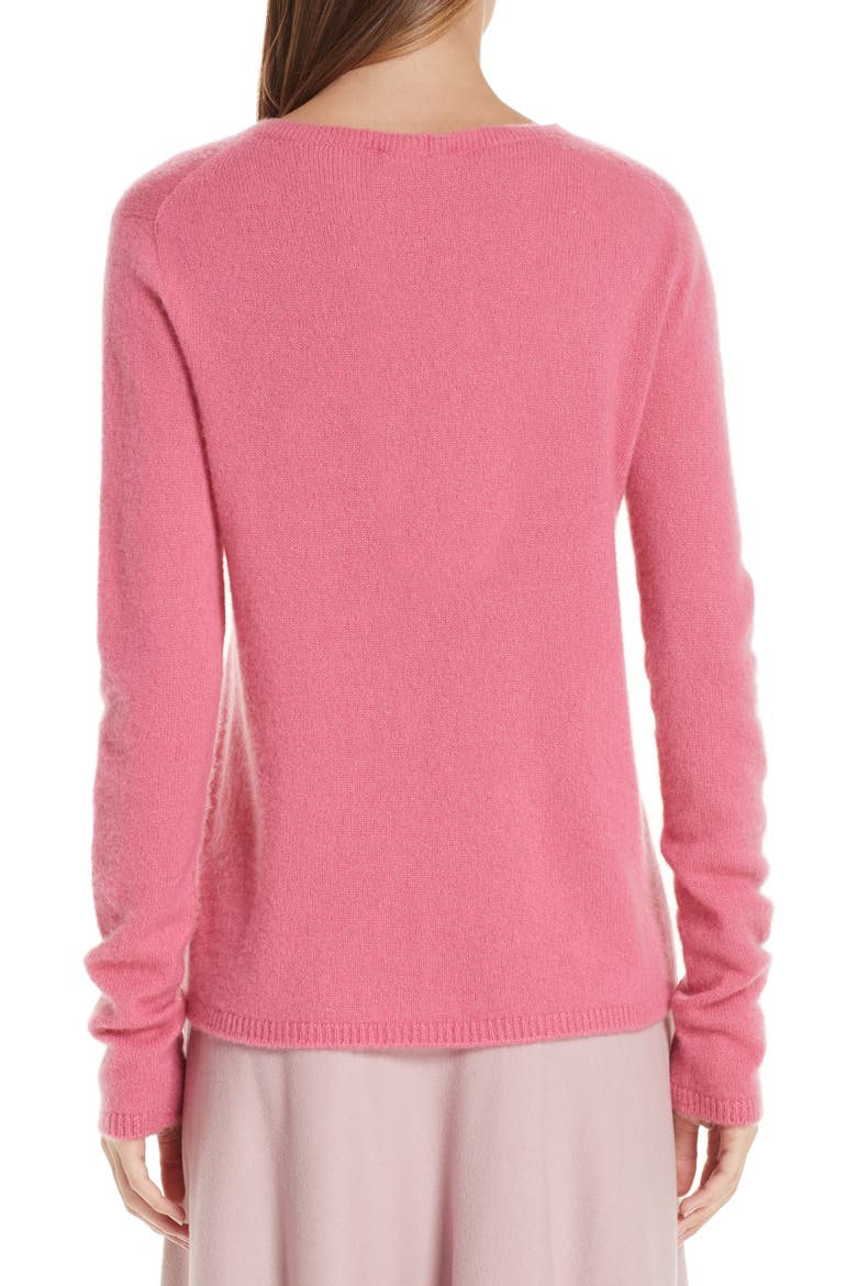 Stelvio Cashmere & Silk Sweater, Alternate, color, SHOCKING PINK