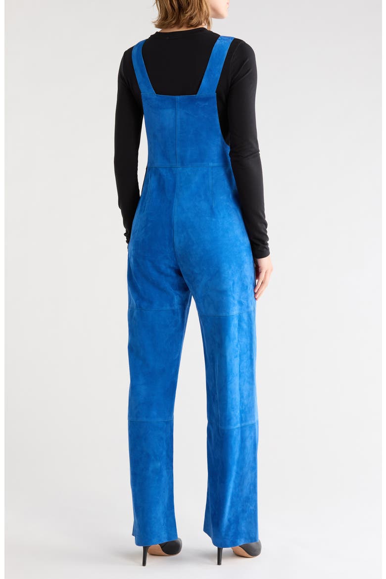 Leather Overalls, Alternate, color, BLUE