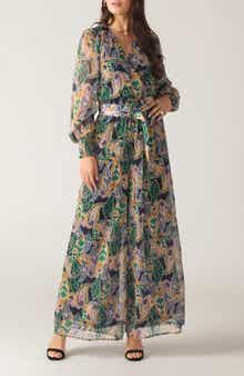 FLYING TOMATO Print Long Sleeve Jumpsuit