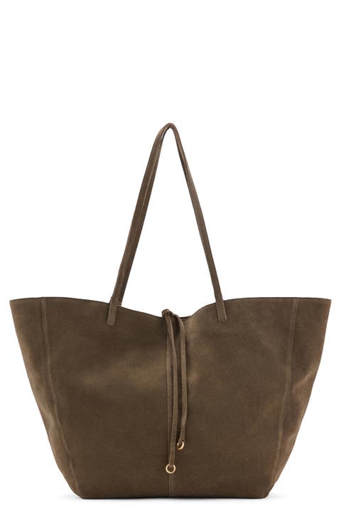Suede Shopper Bag