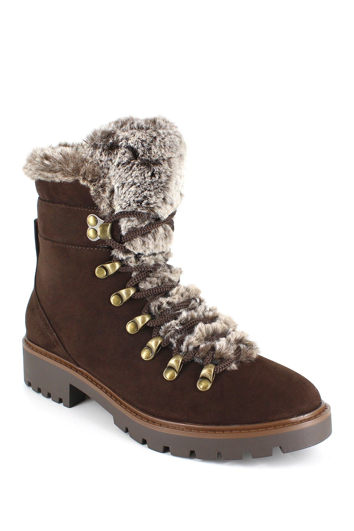 Esprit Julia Faux Fur Trim Hiker Boot (Women) | Nordstromrack