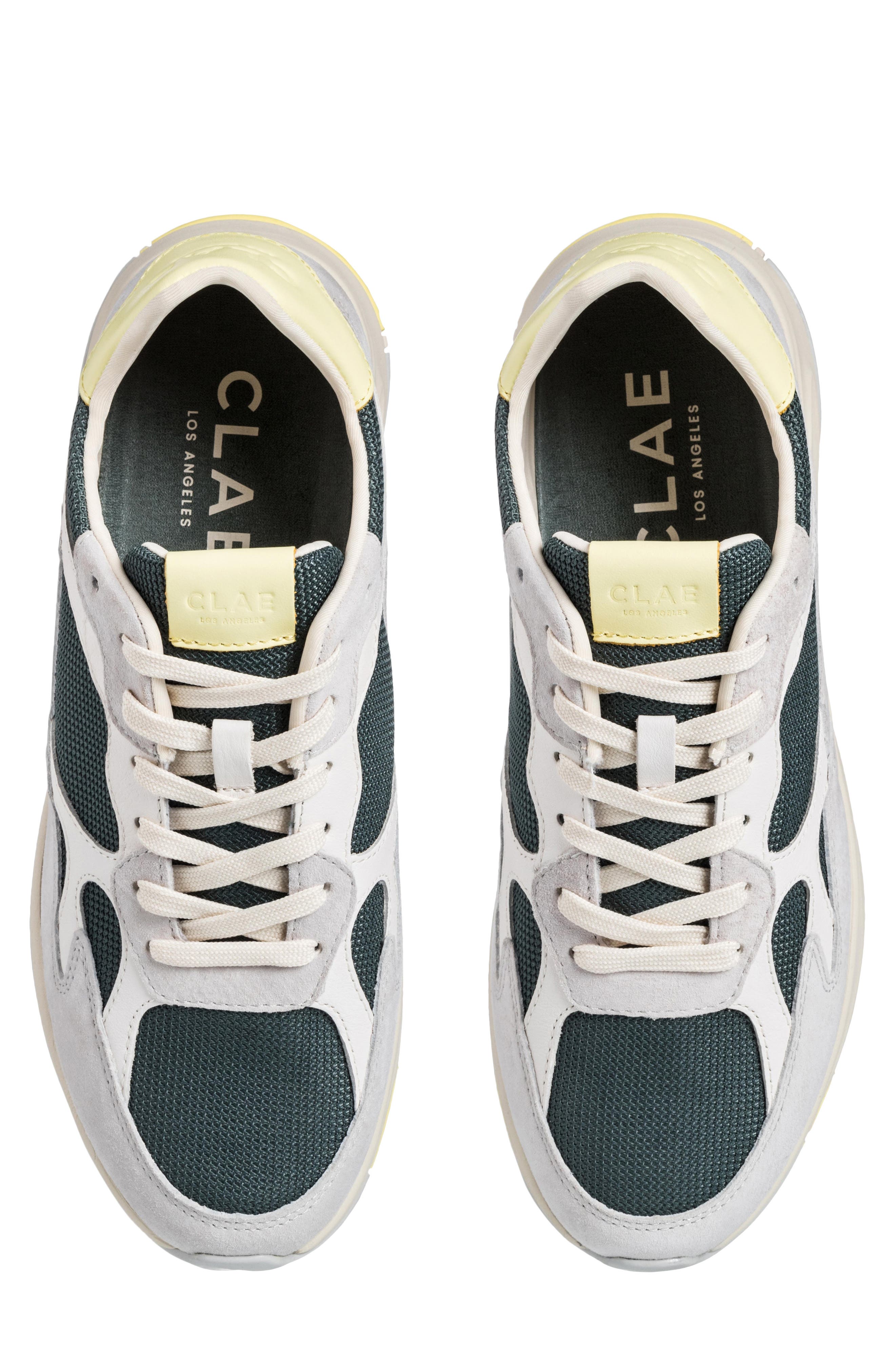 CLAE Zuma Sneaker, Alternate, color, Quiet Grey Forest Wax Yellow
