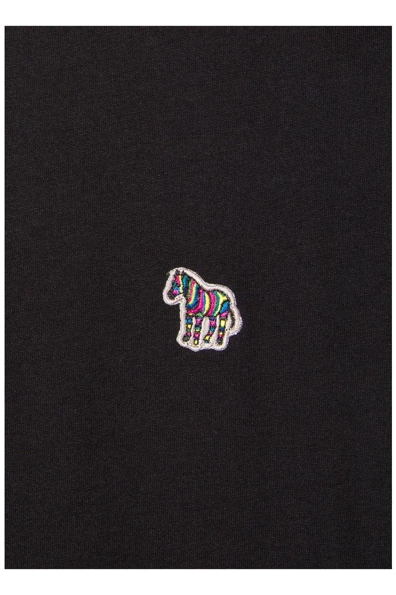 Zebra Logo T-Shirt, Alternate, color, BLACK
