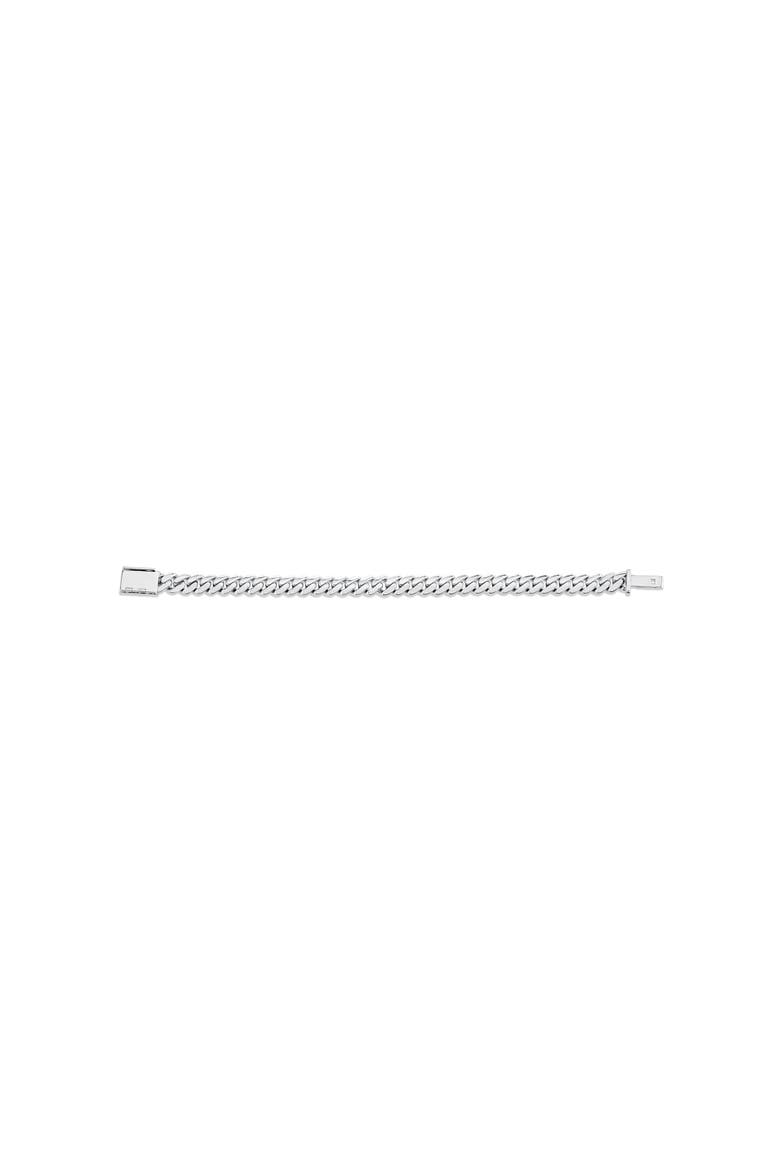 Men's 6.5 mm Cuban Chain Bracelet, Main, color, Silver