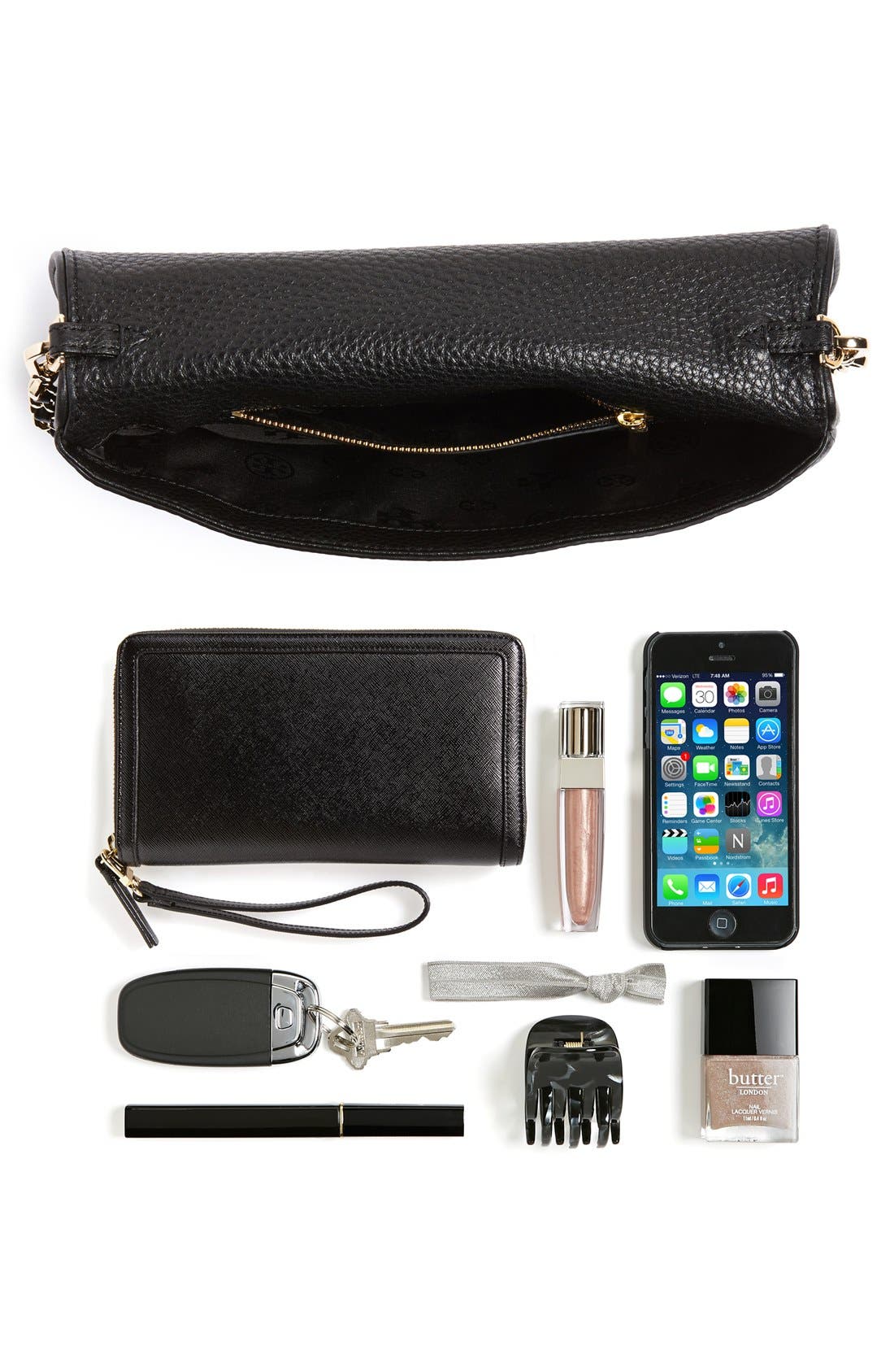 Tory Burch 'Britten' Convertible Clutch, Alternate, color, 