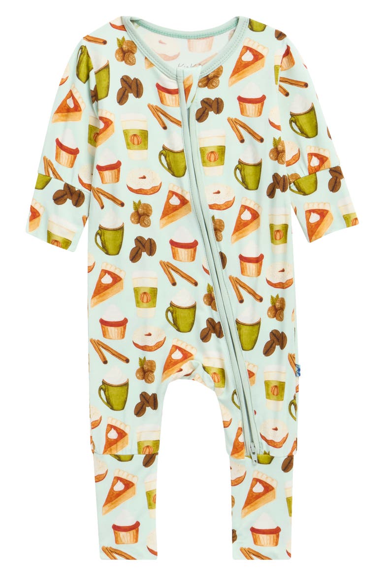 Print UPF 50+ Convertible Coverall, Main, color, ALOE PUMPKIN SPICE
