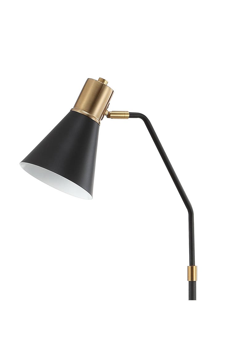 Apollo Modern Metal LED Task Floor Lamp, Alternate, color, Black/Brass Gold