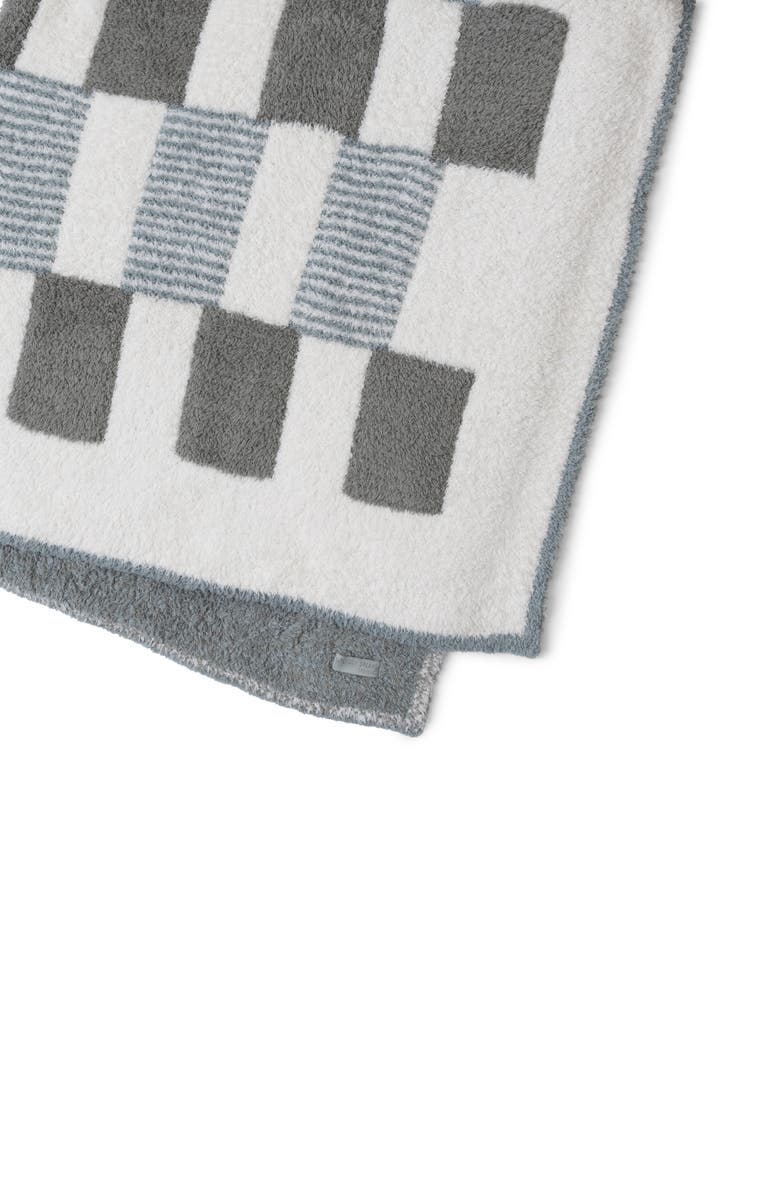 Barefoot Dreams<sup>®</sup> CozyChic<sup>®</sup> Tile Check Throw Blanket, Alternate, color, Eucalyptus Multi
