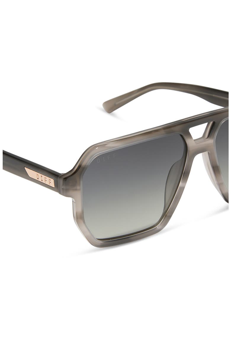 Cameron 57mm Polarized Navigator Sunglasses, Alternate, color, SMOKE MARBLE / GREY GRADIENT