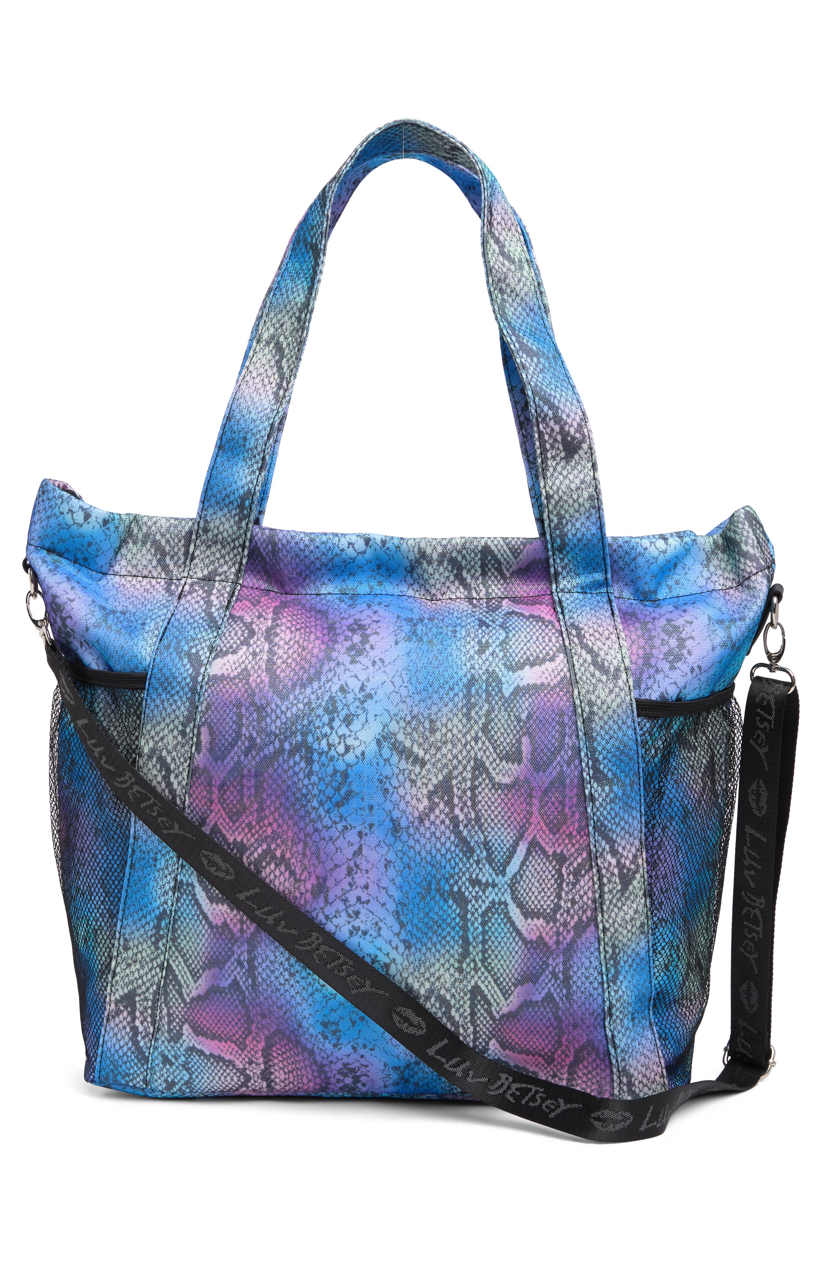 Luv Betsey by Betsey Johnson Flat Pack Nylon Overnighter Tote, Alternate, color, 