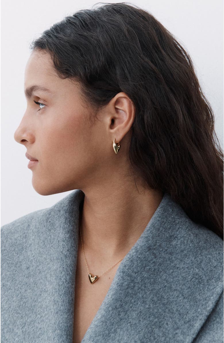 Otiumberg 14kt Gold Vermeil Roscida Heart Necklace, Alternate, color, 