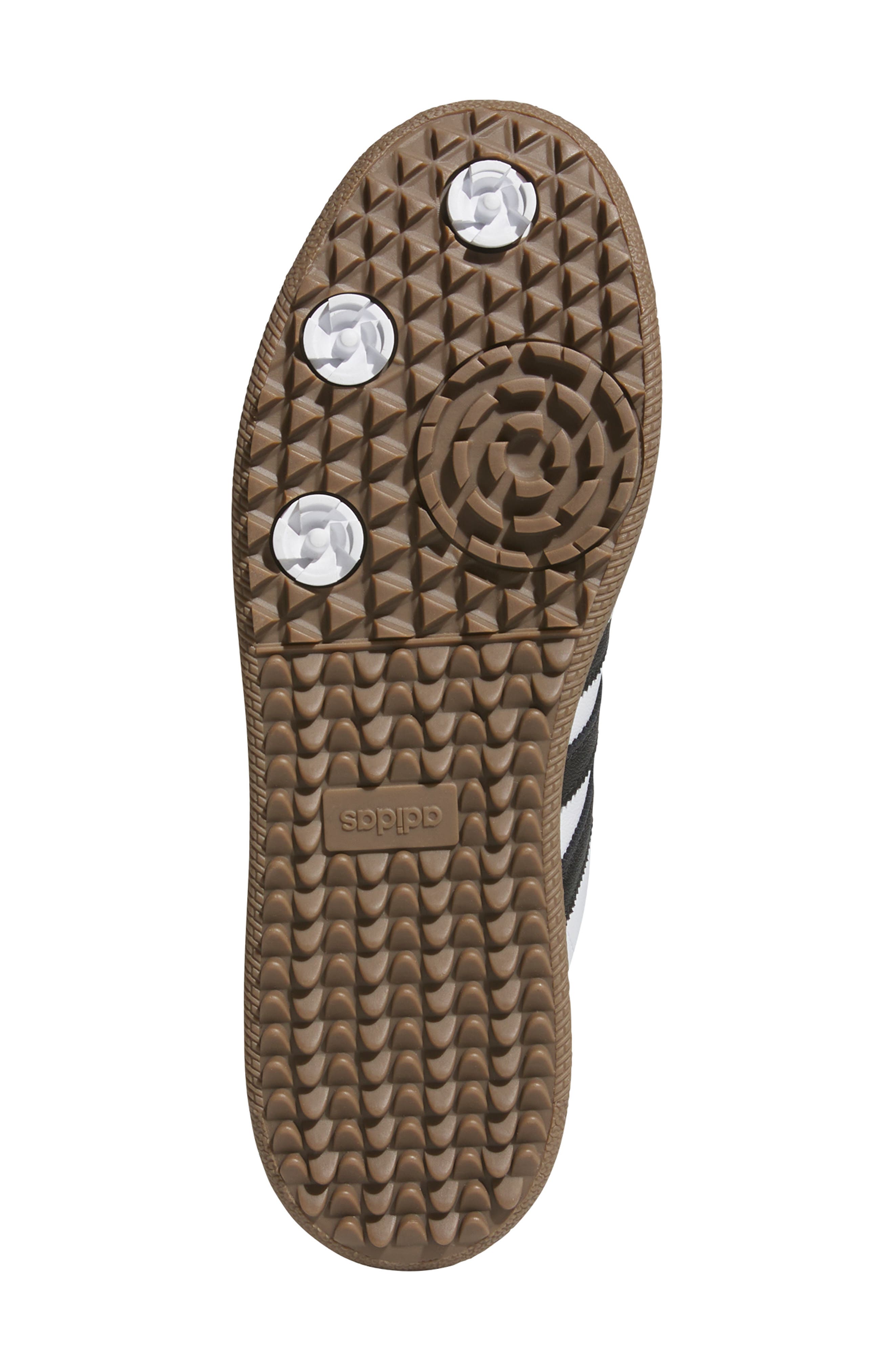 adidas Samba Lux Spikeless Golf Shoe, Alternate, color, Ftwwht/Cbl