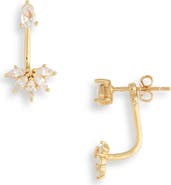 NORDSTROM RACK CZ Starburst Jacket Earrings