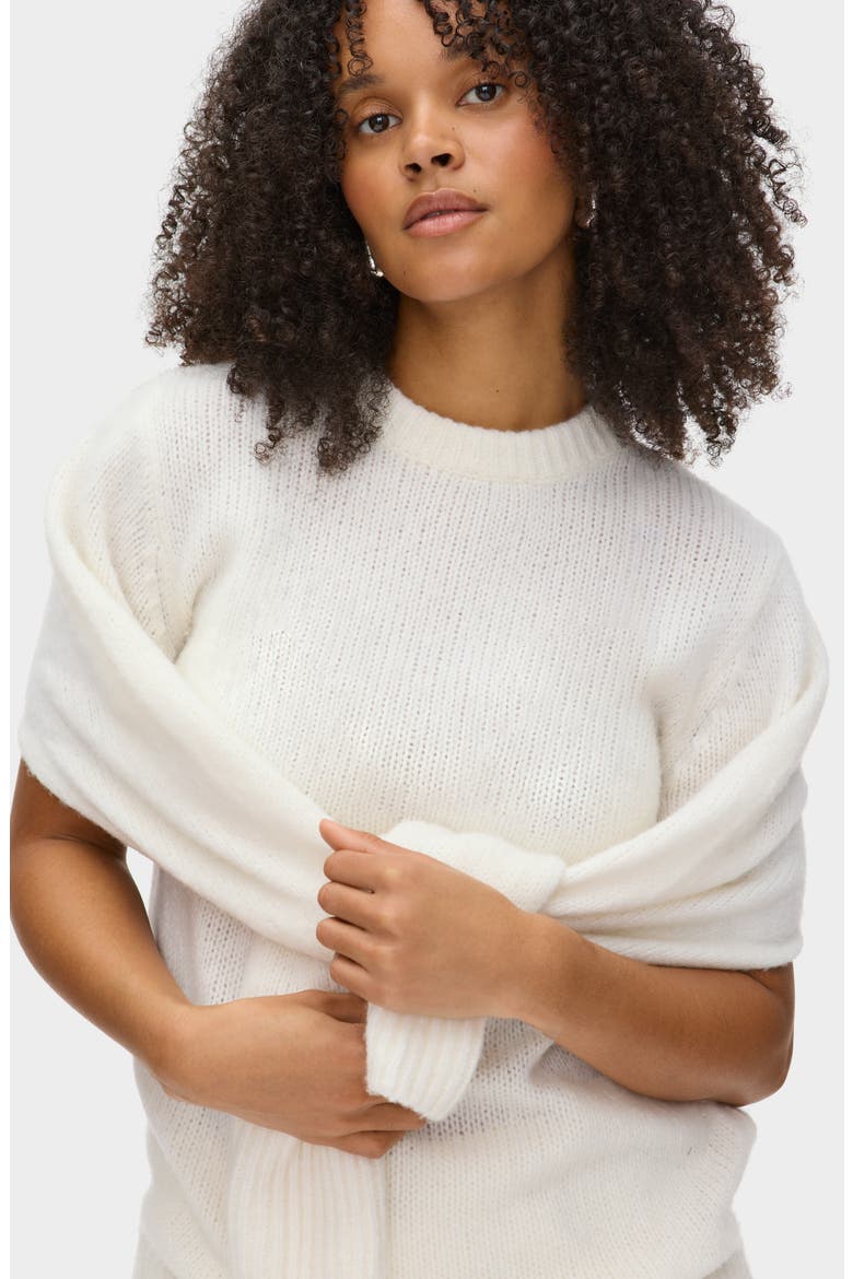 Liv Merino Wool & Cashmere Blend Sweater, Alternate, color, IVORY