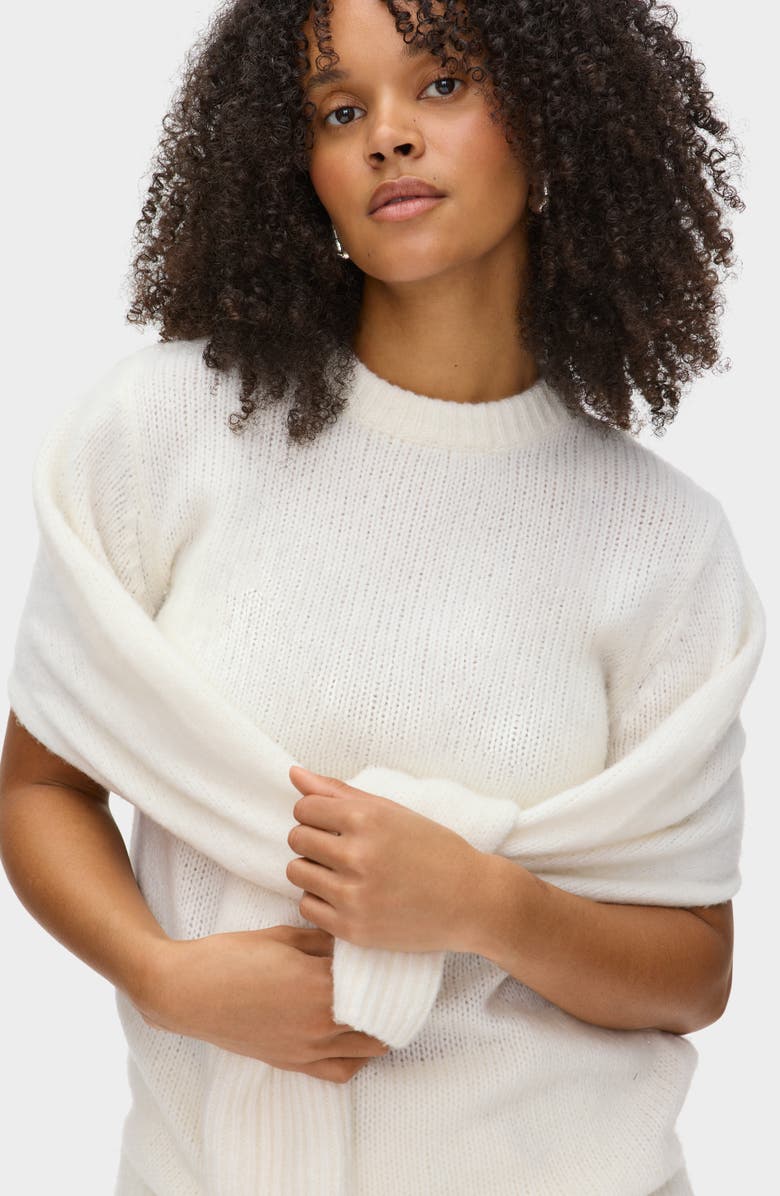 ALIGNE Liv Merino Wool & Cashmere Blend Sweater, Alternate, color, Ivory