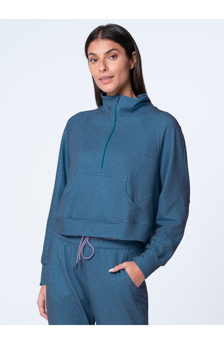 Lucky in Love Renew 1/4 Zip Heather Long Sleeve, Alternate, color,