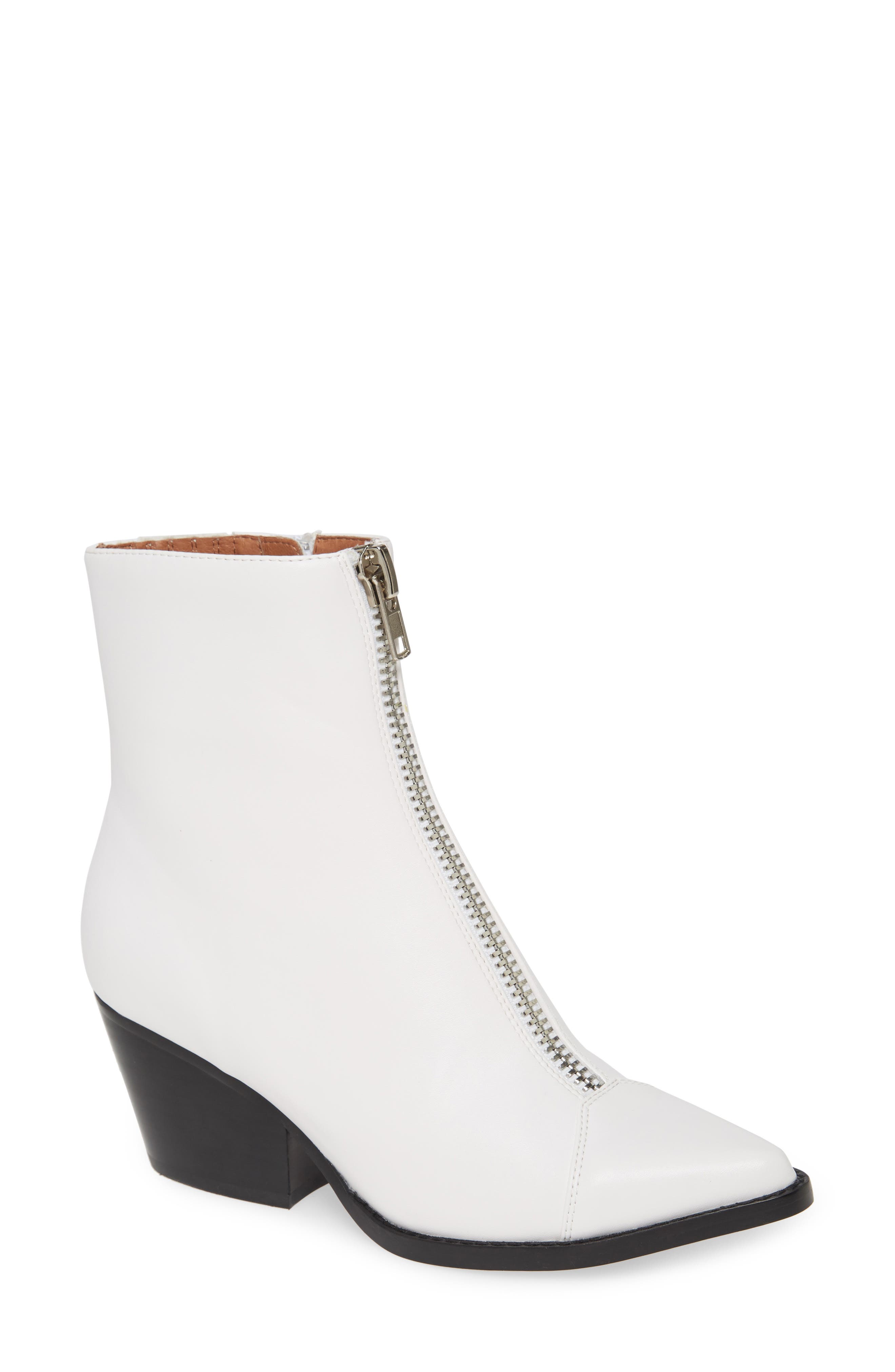 Landyn Zip Bootie, Main, color, WHITE
