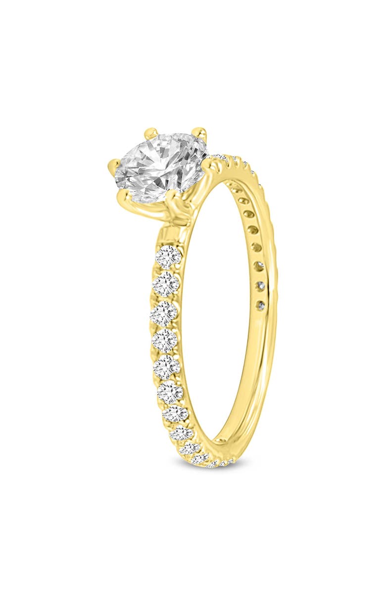 LuvMyJewelry Camille 14K Yellow Gold Round Cut Lab Grown Diamond  Engagement Ring - 1.52 Ct, Main, color, 