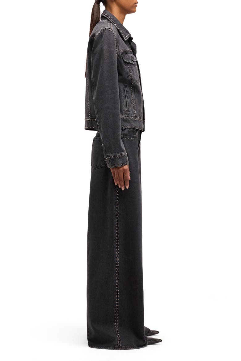 Adi Studded Trucker Jacket, Alternate, color, NIGHTSCAPE WITH