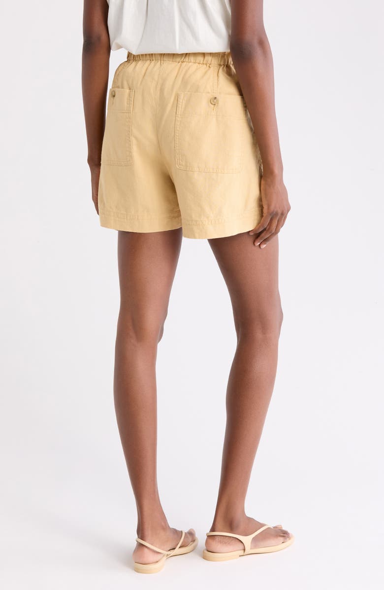 Vince Mid Rise Cotton Blend Shorts, Alternate, color,