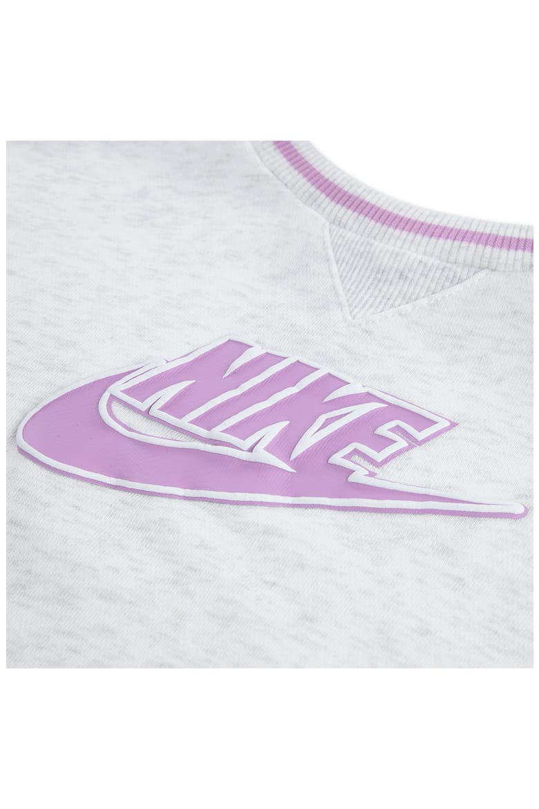 Colorblock Fleece Sweatshirt & Joggers Set, Alternate, color, BIRCH HEATHER