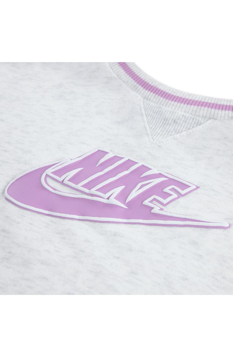 Nike Colorblock Fleece Sweatshirt & Joggers Set, Alternate, color, Birch Heather