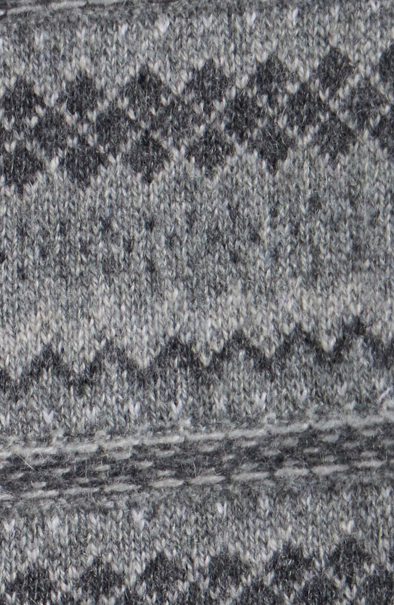 Thom Browne Fair Isle Float Jacquard Cashmere Sweater, Alternate, color, Light Grey