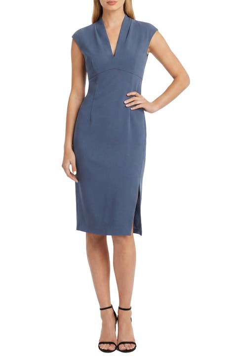 Cap Sleeve Empire Waist Midi Dress