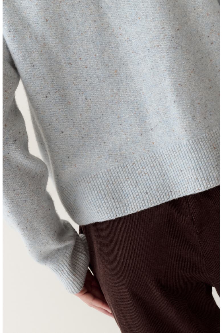 Stretch Merino Wool Crewneck Sweater, Alternate, color, SKY BLUE