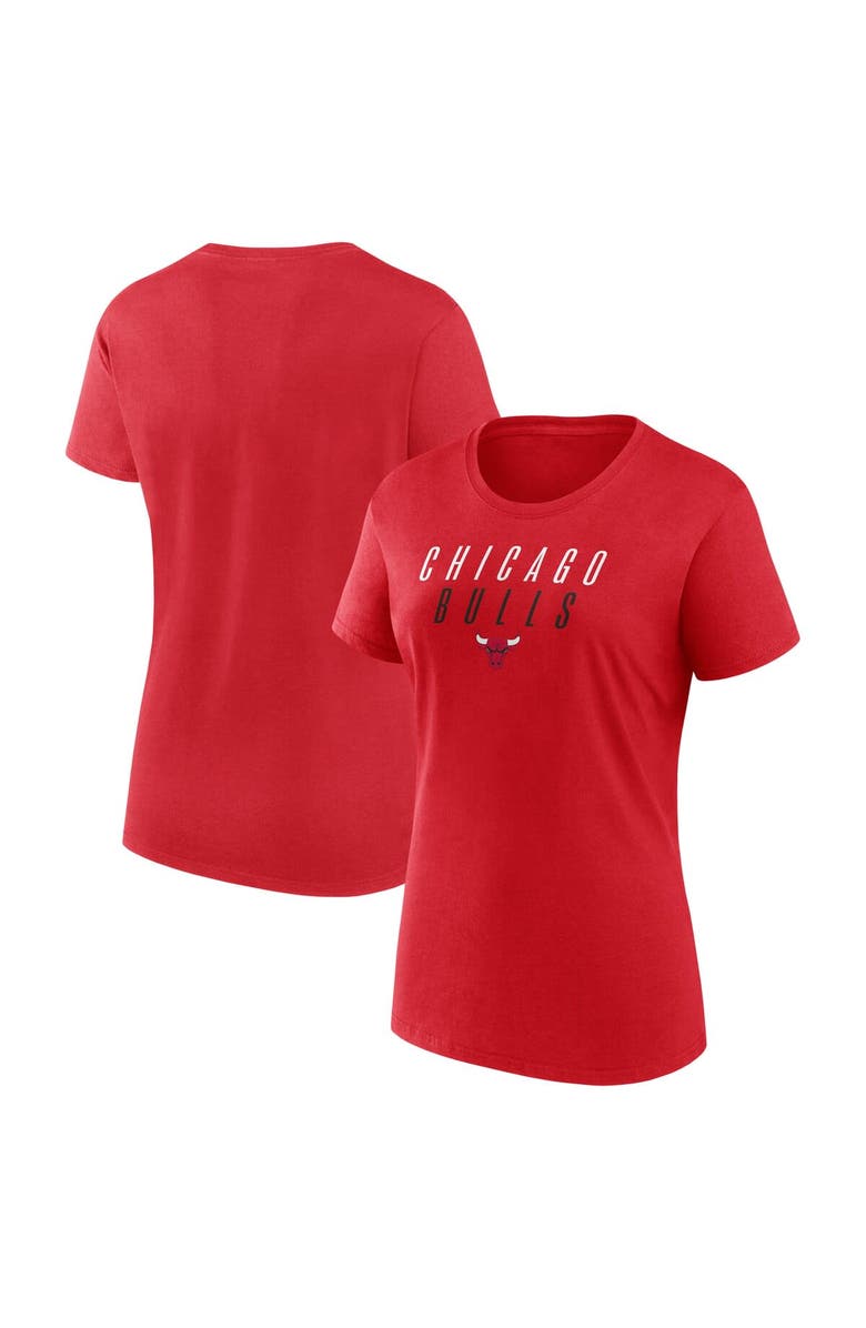 FANATICS Women's Fanatics Red Chicago Bulls T-Shirt, Main, color, Red