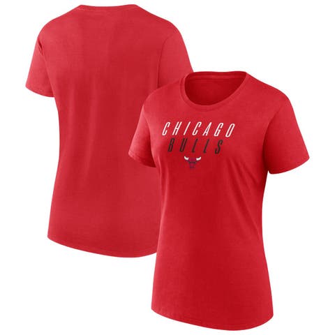 Women's Fanatics  Red Chicago Bulls T-Shirt