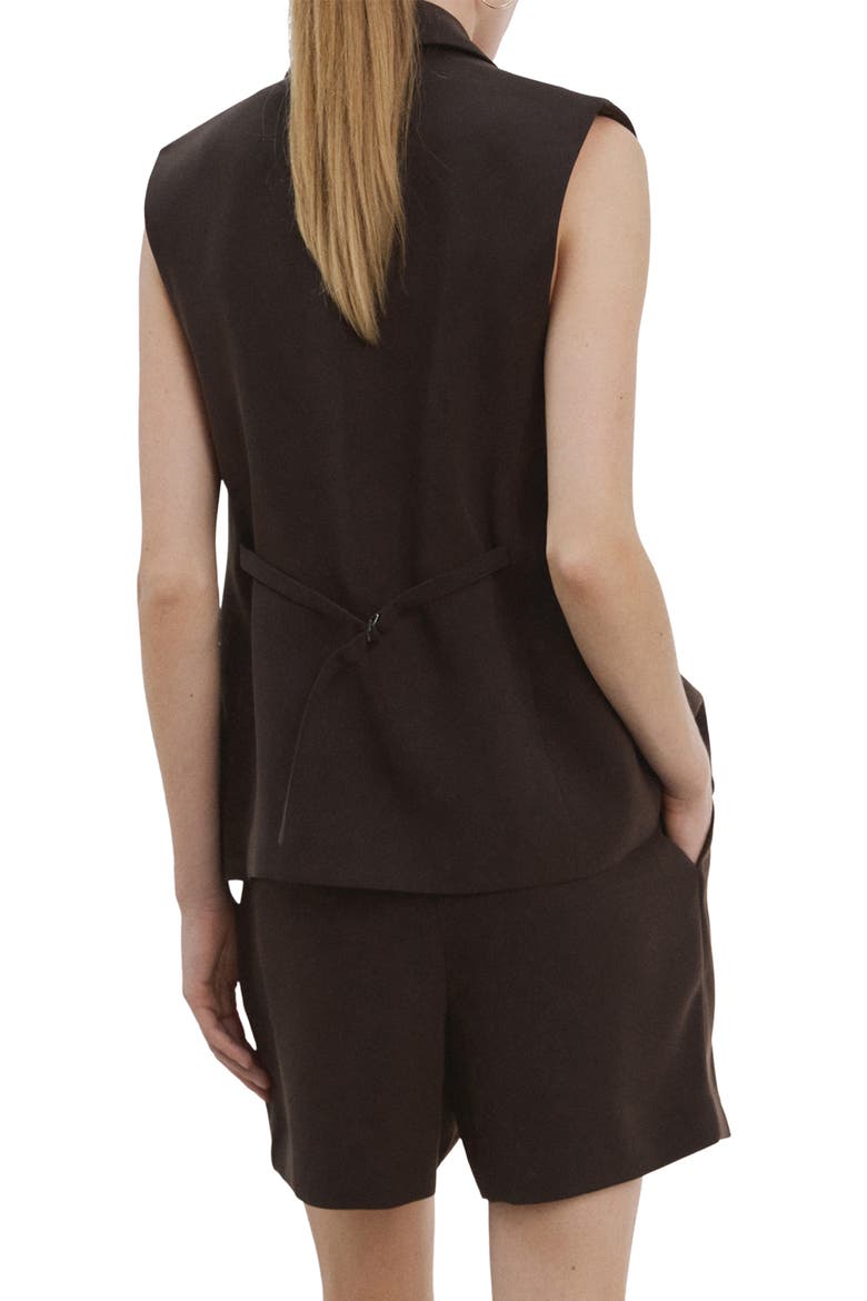 Notch Lapel Vest, Alternate, color, BROWN