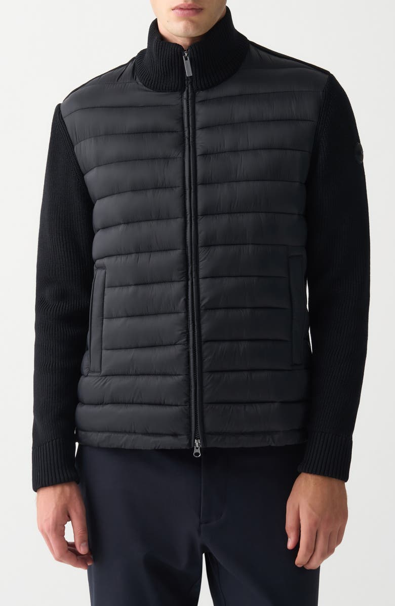 COLMAR Legacies Water Resistant Mixed Media Jacket, Main, color, Black