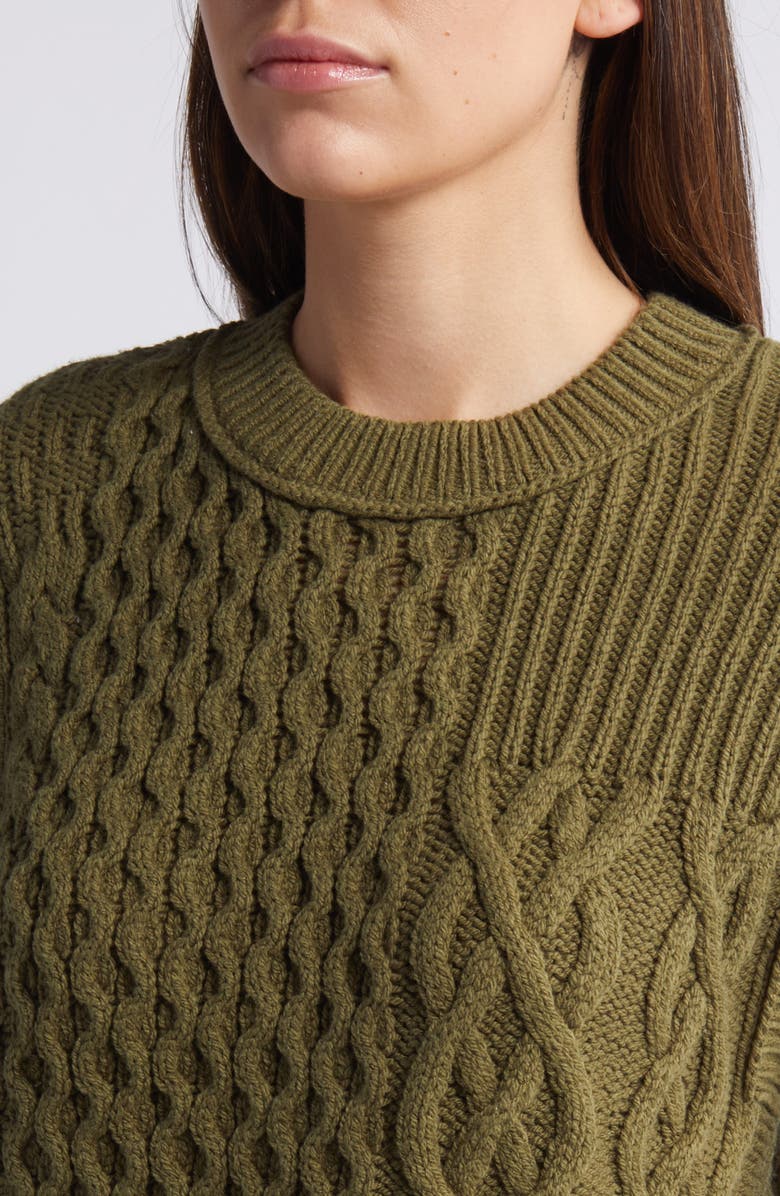 Madewell Patchwork Sweater Vest, Alternate, color, 