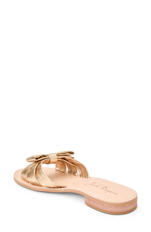 Jack Rogers Brightly Bow Slide Sandal In Jacks Platinum