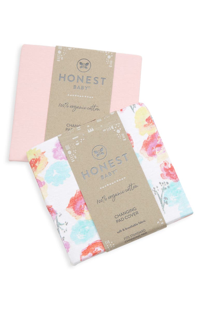 The Honest Company Honest Baby 2-Pack Organic Cotton Changing Pad Covers, Alternate, color, 