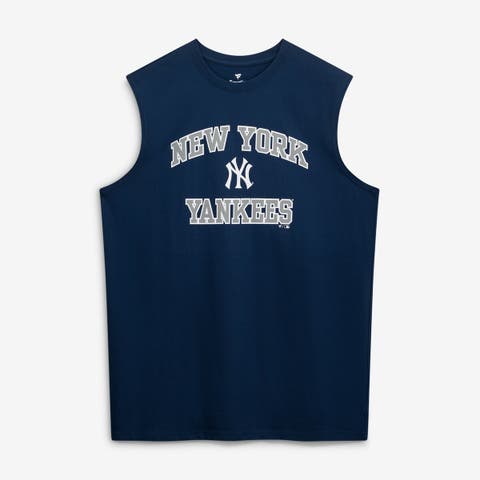 Men's Fanatics  Navy New York Yankees Big & Tall Heart & Soul Muscle Tank Top