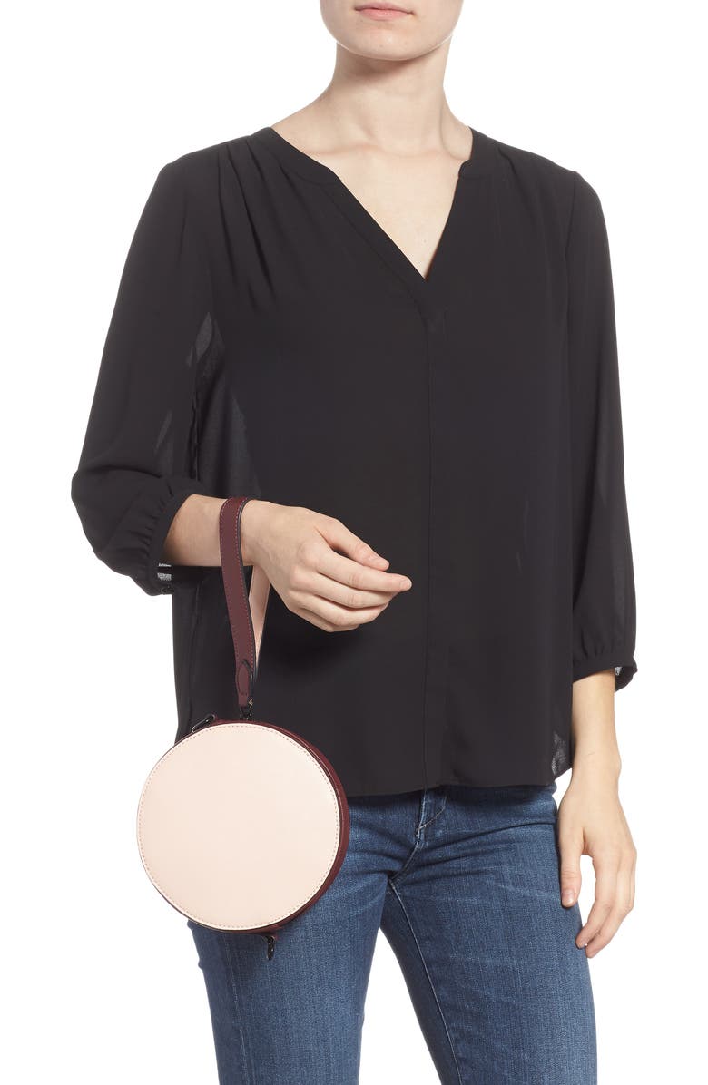 T-Shirt & Jeans Faux Leather Colorblock Canteen Crossbody Bag, Alternate, color,