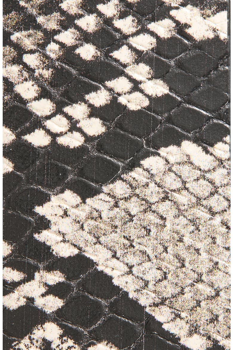 'X' Boyfriend Belt, Alternate, color, BLACK/ WHITE SNAKE