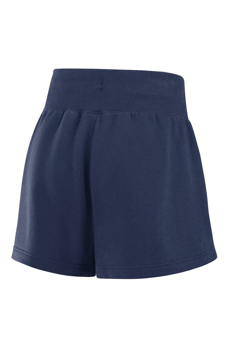 Nike Women's Nike Navy/White New York Yankees Color-Block Phoenix Fleece Lounge Shorts, Alternate, color, Navy