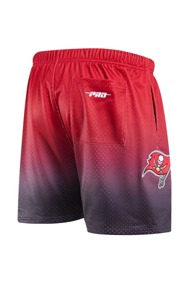 Men's Pro Standard Black/Red Tampa Bay Buccaneers Ombre Mesh Shorts, Alternate, color, Black