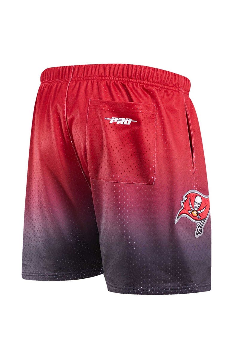 PRO STANDARD Men's Pro Standard Black/Red Tampa Bay Buccaneers Ombre Mesh Shorts, Alternate, color, Black