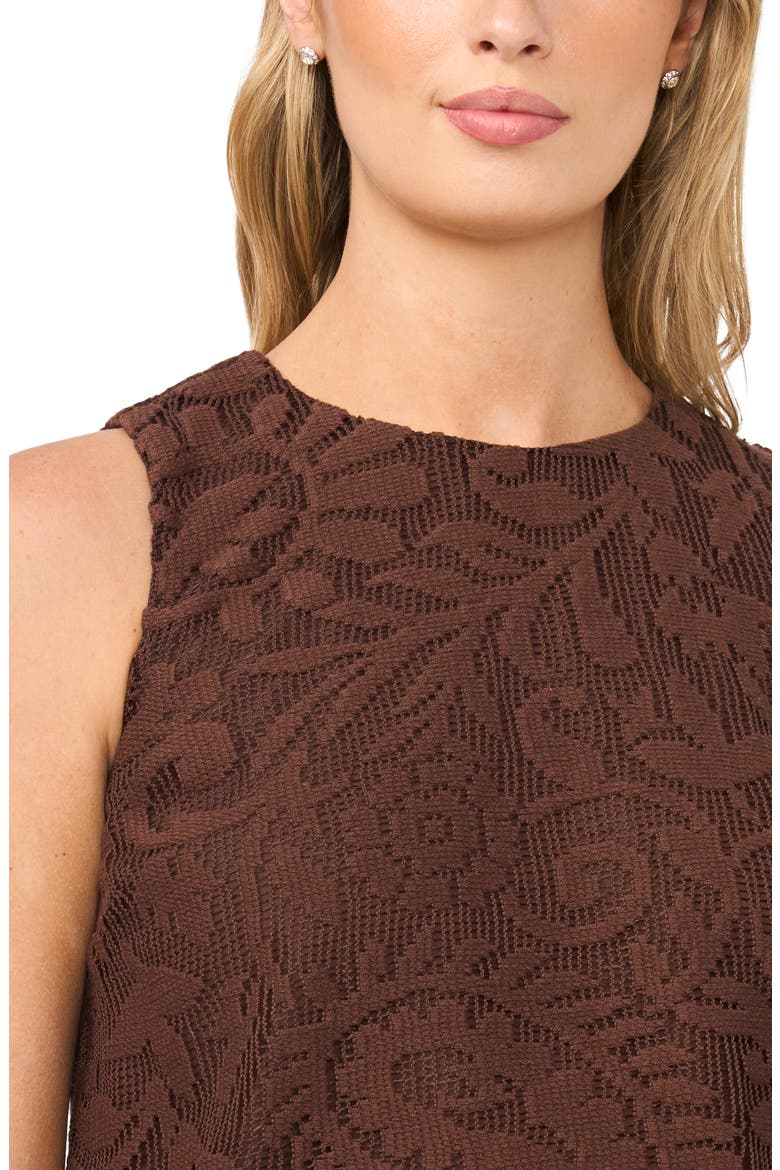Lace Sleeveless Top, Alternate, color, CHICORY COFFEE