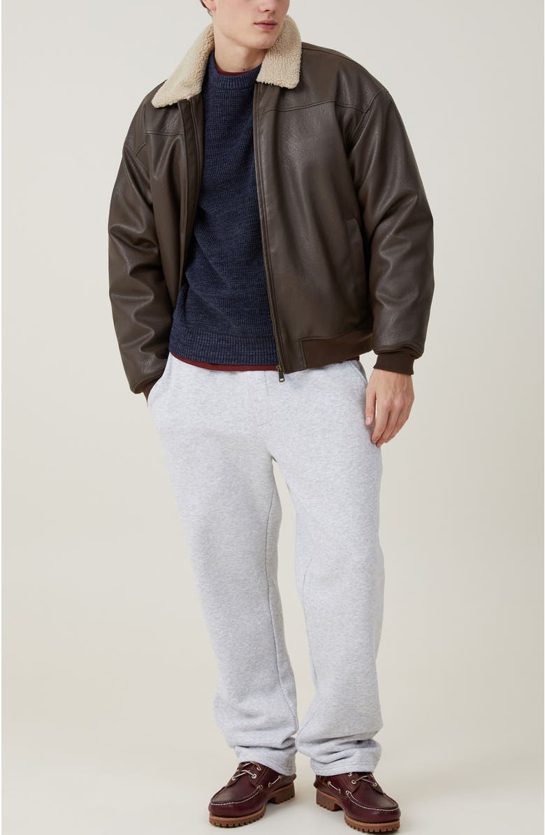 Cotton On Men's Relaxed Track Pant, Alternate, color, Grey Marle