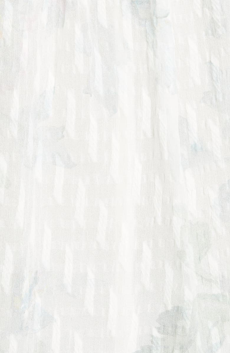 Rebecca Taylor Lily Short Sleeve Silk & Cotton Top, Alternate, color,