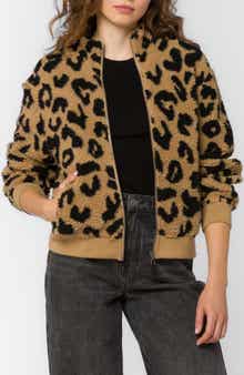 Aggie Fuzzy Zip Front Jacket