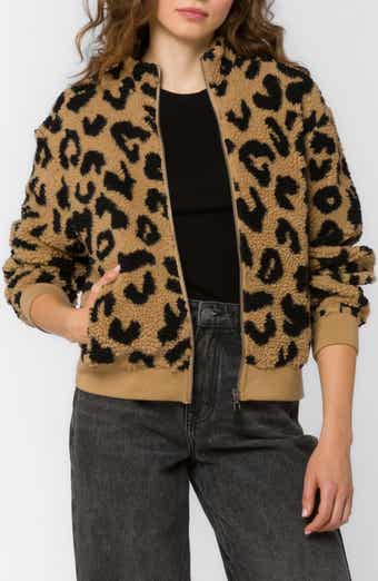 Aggie Fuzzy Zip Front Jacket