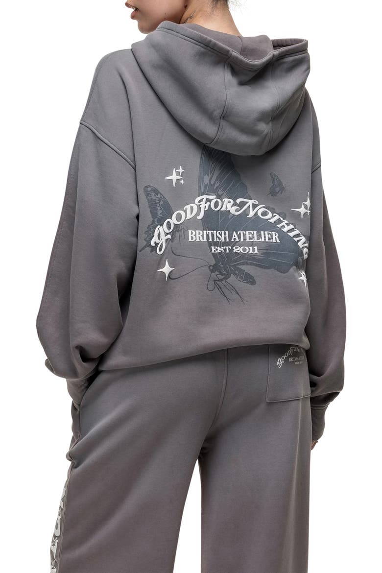 Liberty Grey Zip Hoodie, Alternate, color, Grey